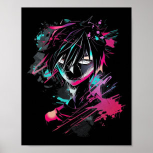 Póster Anime Manga Motif Abstract Ilustracion Anime