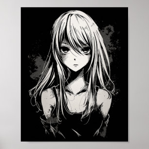Póster Anime Manga Motif Pixel Art Anime