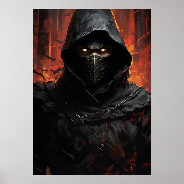 Póster Anime Ninja: sombras de la hoja silenciosa (Frente)