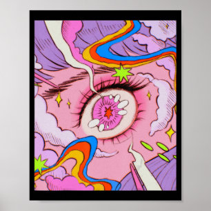 Póster Anime Oyes Pastel Kawaii Egirl Aestético Japonés