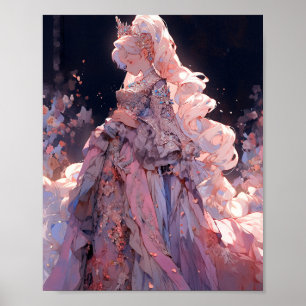 Póster Anime Princess Fantasy Art