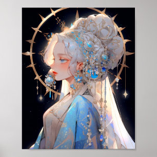 Póster Anime Princess Fantasy Art