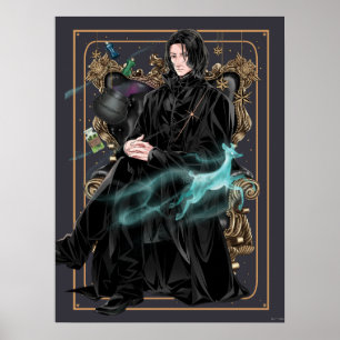 Póster Anime Profesor Severus Snape sentado