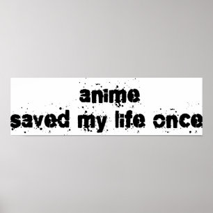 Póster Anime Salvó Mi Vida Una Vez