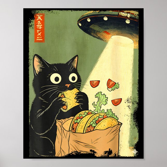 Póster Anime UFO Cat Tacos Japanese Magic (Frente)