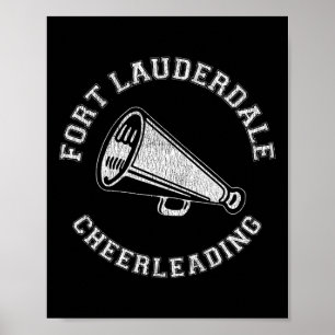 Póster Ánimo de Fort Lauderdale Angustiado Retro Cheer 90