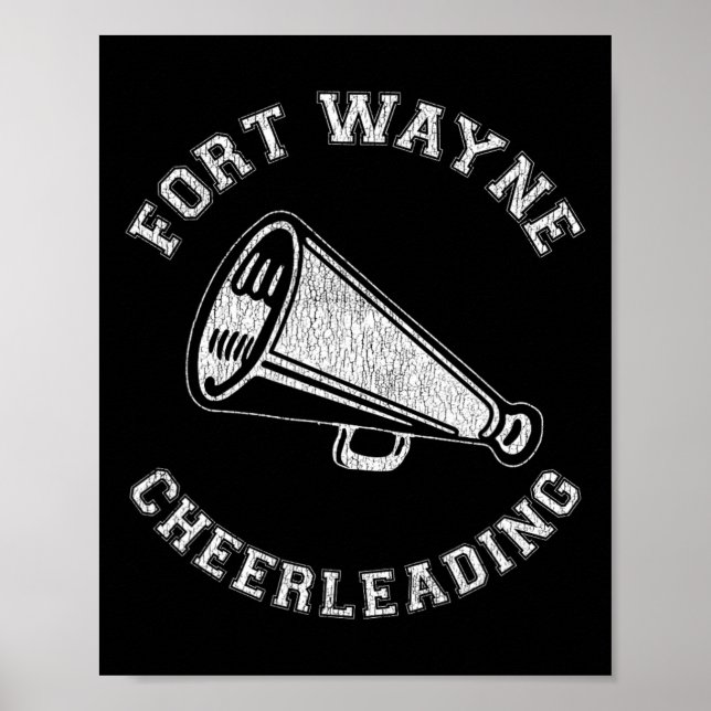 Póster Ánimo de Fort Wayne angustiado Retro 90's animador (Frente)