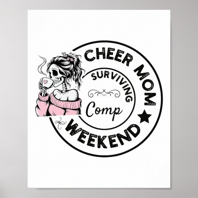 Póster Ánimo Mamá Sobreviviendo Fin de Semana de Competic (Frente)