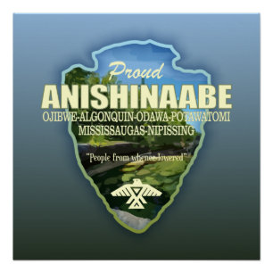 Póster Anishinaabe (punta de flecha)