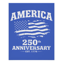 Póster Aniversario 250 de América