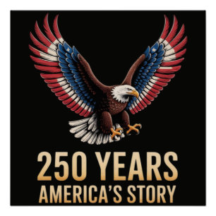 Póster Aniversario 250 de América