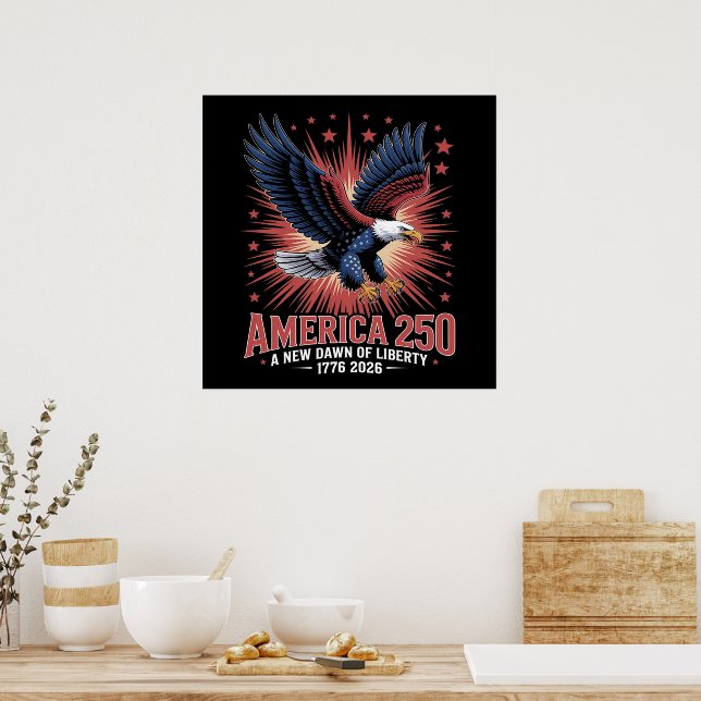 Póster Aniversario 250 de América (Cocina)