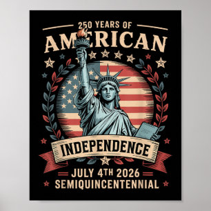 Póster Aniversario 250 de América 250 Años América