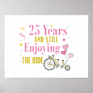 Póster Aniversario 25 años disfrutando del paseo