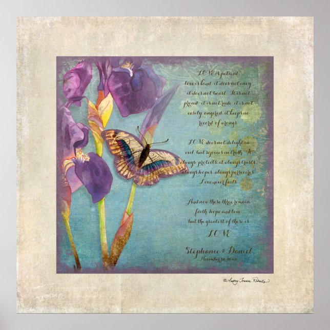 Póster Aniversario, Capítulo de Amor 1 Corintios 13 (Frente)