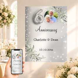 Póster Aniversario de Bodas de Plata número 60 Foto de Bi