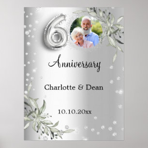 Póster Aniversario de Bodas de Plata número 60 Foto de Bi