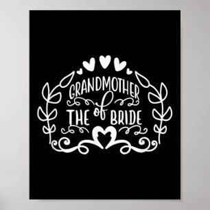 Póster Aniversario De La Abuela Del Boda De Los Tees De N