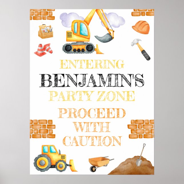 Póster Aniversario de la construcción de Cuta Acuarela (Frente)