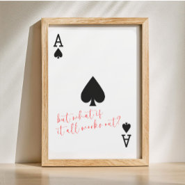 Póster Aniversario de la tarjeta de Palying