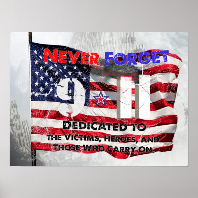 Póster Aniversario del 11 de septiembre (Frente)