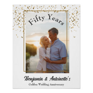 Póster Aniversario del Boda de Oro