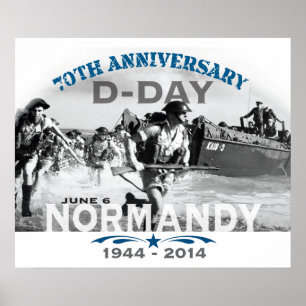 Póster Aniversario del día D de Normandía 70.a