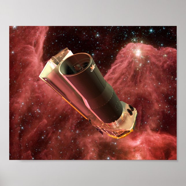 Póster Aniversario del telescopio espacial Spitzer (Frente)