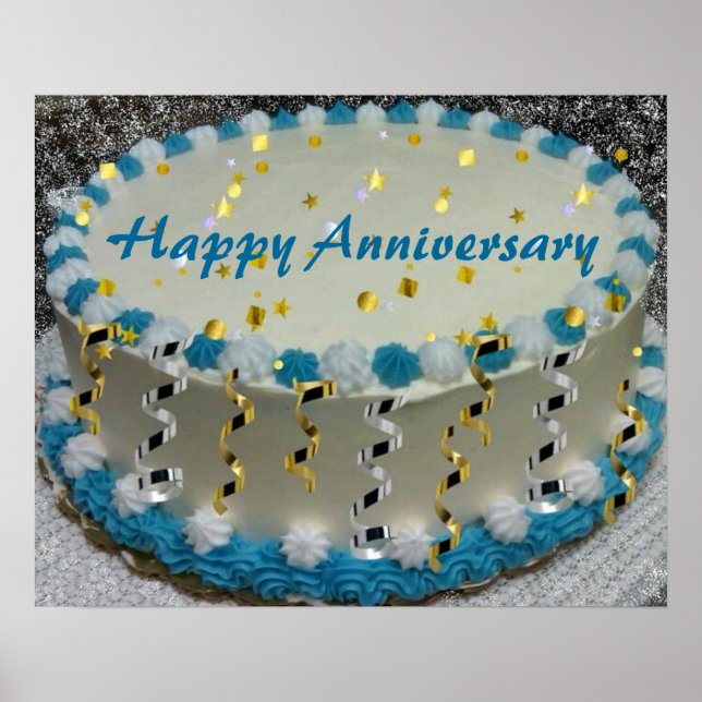 Póster Aniversario feliz (Frente)