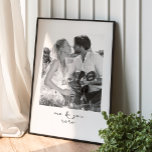 Póster Aniversario romántico foto de mensaje personalizad<br><div class="desc">Capturar la esencia del amor eterno con nuestro romántico poster de mensajes de fotos personalizado por el aniversario. Esta impresión de retrato familiar personalizado no es sólo un regalo; es una declaración atemporal de afecto, perfecta para cualquier ocasión, desde aniversarios y adornos domésticos a bodas y más allá. Como el...</div>