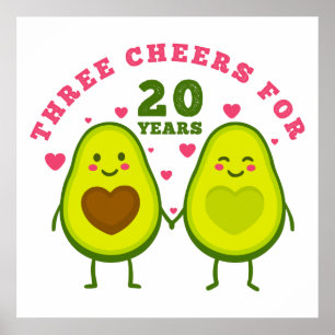 Póster Aniversario tres ovaciones por 20 años