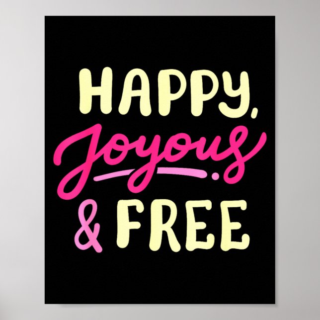 Póster Aniversarios de Vida Sobria Feliz Alegre y Libre (Frente)