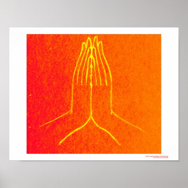 Póster Anjali/Namaskara MudraPóster (Frente)