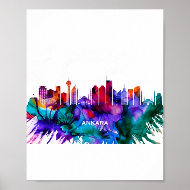 Póster Ankara Skyline (Frente)