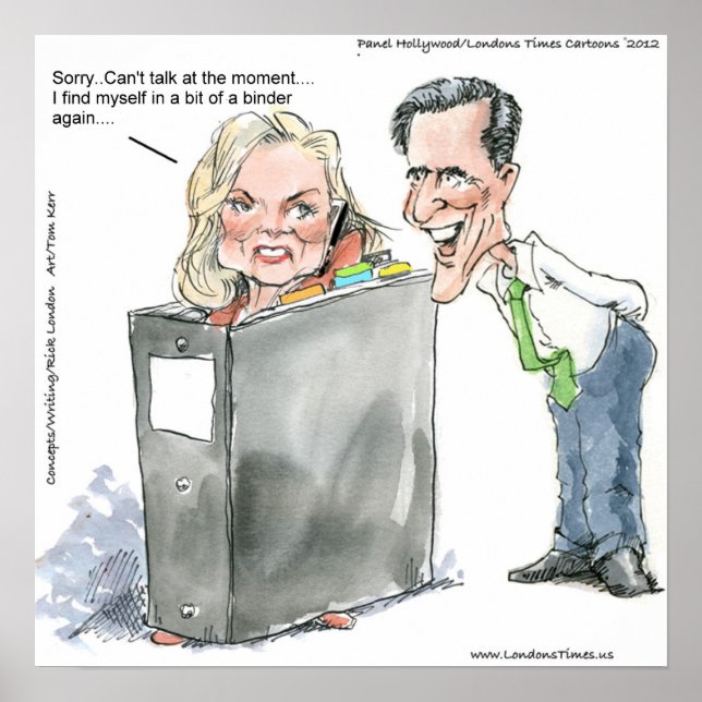 Póster Ann Romney In A Binder Poster (Frente)