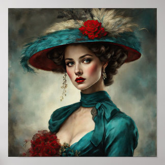 Póster Anna A Adeper Art Deco Lady