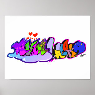 Póster Anna Valeria Graffiti