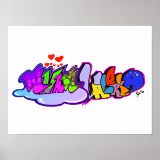 Póster Anna Valeria Graffiti