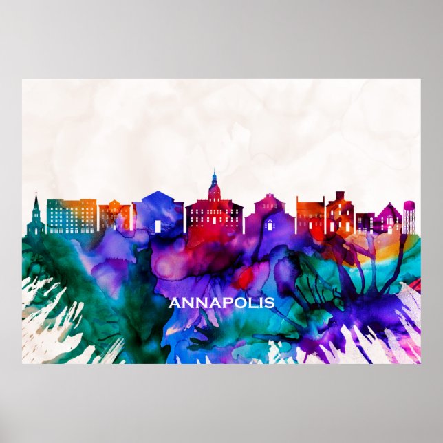 Póster Annapolis Skyline (Frente)