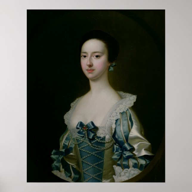 Póster Anne Bateman, más tarde Sra. John Gisbourne, 1755 (Frente)