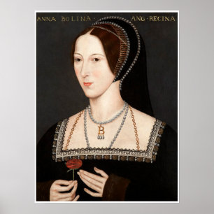 Póster Anne Boleyn Tudor Queen Hever Castle