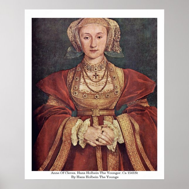 Póster Anne De Cleves. Hans Holbein El Joven (Frente)