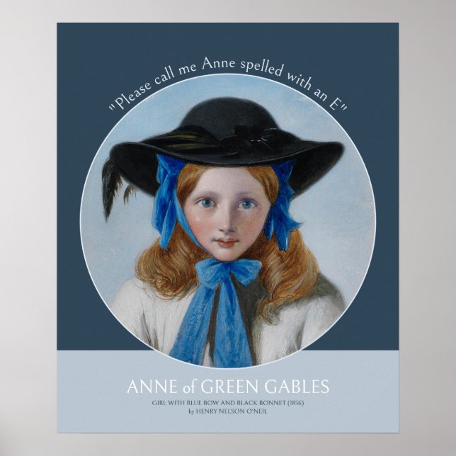 Póster Anne de Green Gables CC0391 citas de Montgomery (Frente)