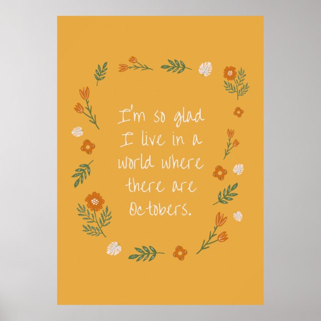 Póster Anne de Green Gables Quote (Frente)