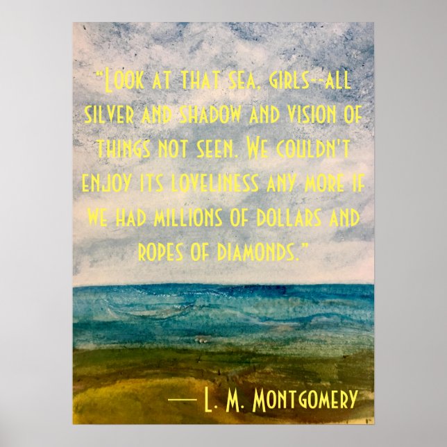 Póster Anne de Green Gables Quote (Frente)