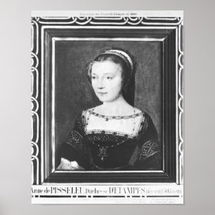 Póster Anne de Pisseleu Duchess of Etampes, c.1448