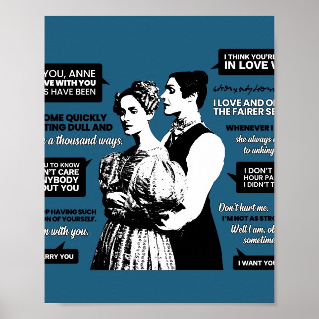 Póster Anne Lister y Ann Walker Citas (Frente)