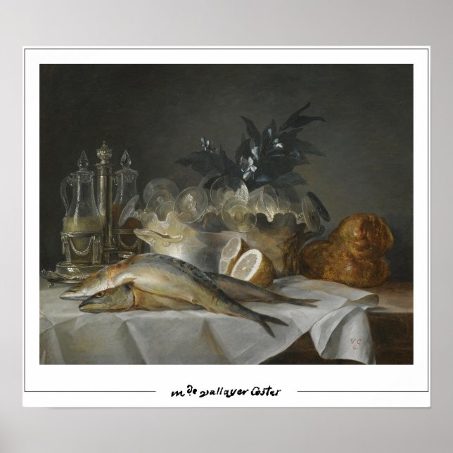 Póster Anne Vallayer-Coster Zedign Art Poster #2 (Frente)