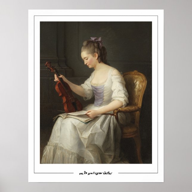 Póster Anne Vallayer-Coster Zedign Art Poster #3 (Frente)