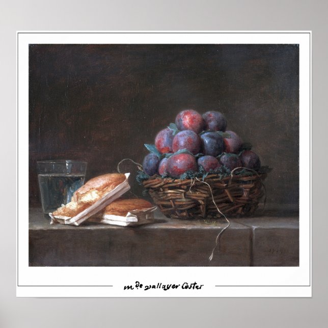 Póster Anne Vallayer-Coster Zedign Art Poster #4 (Frente)